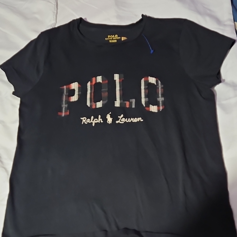 Ralph Lauren Black Polo with Yellow Details